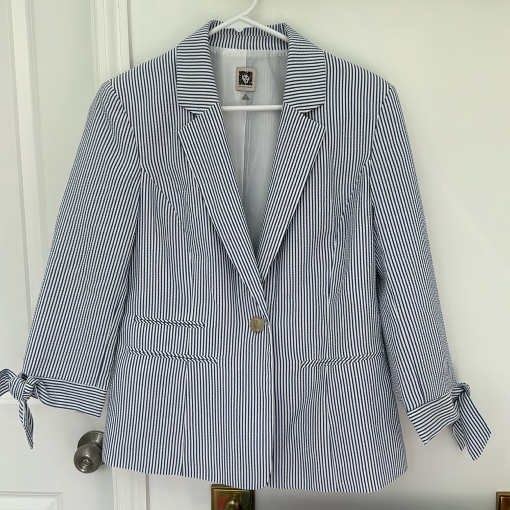 Seersucker Blazer